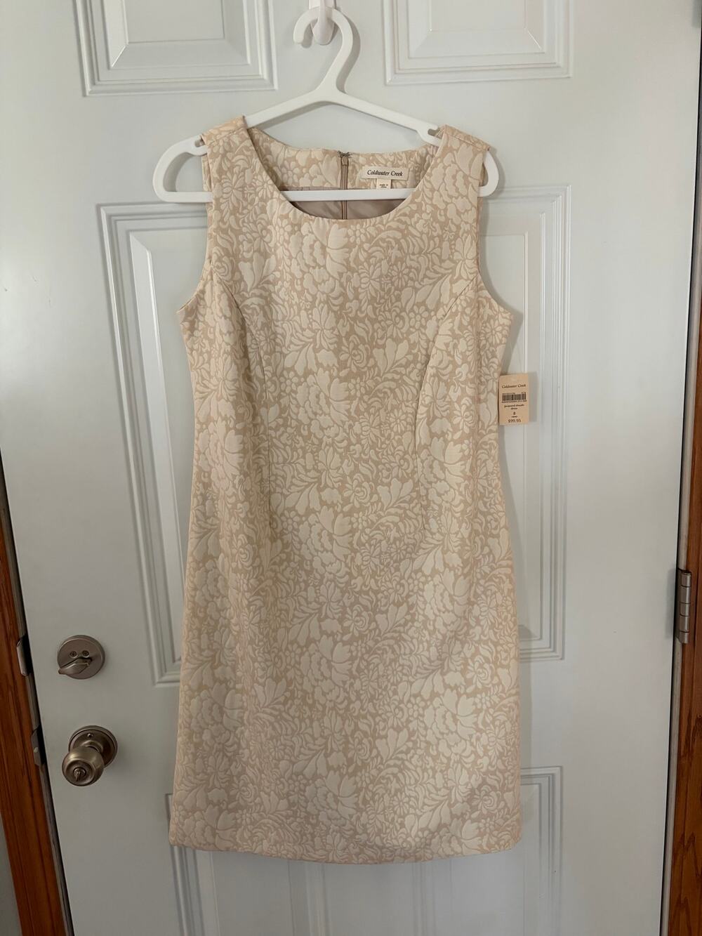 NWT Coldwater Creek jacquard sheath dress size 8